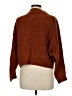 Line & Dot Solid Brown Turtleneck Sweater Size M - photo 2
