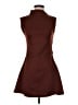 Cider Solid Brown Cocktail Dress Size S - photo 1