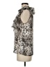 Sioni 100% Polyester Animal Print Silver Sleeveless Blouse Size M (estimated) - photo 5