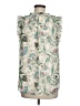 Ann Taylor LOFT 100% Polyester Ivory Sleeveless Blouse Size M - photo 2