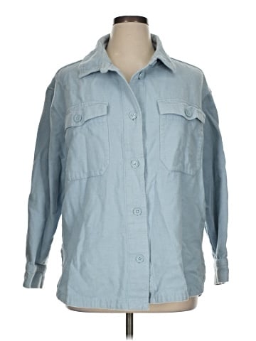 American Eagle Outfitters Long Sleeve Button-Down Shirt (view 1)