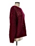 Reiss Hearts Burgundy Pullover Sweater Size M - photo 4