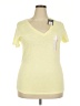 Universal Thread 100% Cotton Yellow Short Sleeve Top Size XXL - photo 1