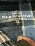 Vineyard Vines 100% Cotton Plaid Blue Short Sleeve Button-Down Shirt Size 18 - photo 3