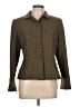 Larry Levine 100% Polyester Brown Green Blazer Size 12 - photo 1