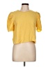 Zara Basic Yellow Short Sleeve Top Size L - photo 1