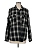 12th Tribe Plaid Black Long Sleeve Blouse One size - photo 1