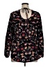 Artesia 100% Polyester Floral Black Long Sleeve Blouse Size XL - photo 2