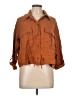 ASOS Design 100% Lyocell Brown 3/4 Sleeve Button-Down Shirt Size 10 - photo 1
