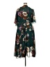 City Chic 100% Polyester Floral Teal Casual Dress Size 22 Plus (XL) - photo 2