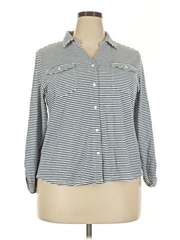 Croft & Barrow 3/4 Sleeve Button-Down Shirt (view 1)