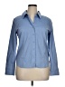 Worthington Blue Long Sleeve Button-Down Shirt Size 14 - photo 1