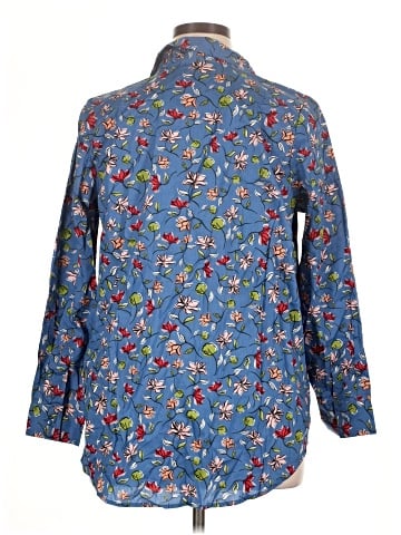 Woman Within 3/4 Sleeve Button-Down Shirt (view 2)
