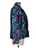Jaclyn Smith 100% Polyester Print Teal Long Sleeve Blouse Size 12 - photo 6