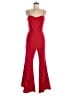 Endless Rose Solid Red Jumpsuit Size M - photo 1
