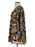 Adrienne 100% Polyester Animal Print Gray 3/4 Sleeve Blouse Size S - photo 5