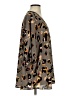 Adrienne 100% Polyester Animal Print Gray 3/4 Sleeve Blouse Size S - photo 4