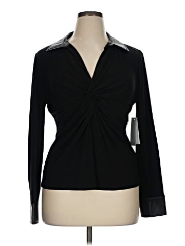 DKNY Long Sleeve Blouse (view 1)