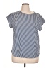 Van Heusen 100% Polyester Stripes Blue Short Sleeve Top Size XL - photo 1