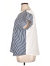 Van Heusen 100% Polyester Stripes Blue Short Sleeve Top Size XL - photo 5