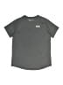 Under Armour 100% Polyester Gray Active T-Shirt Size L (youth) - photo 1