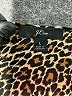 J.Crew 100% Polyester Animal Print Brown Casual Dress Size L - photo 7