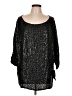Naeem Khan Black 3/4 Sleeve Top Size 12 - photo 1