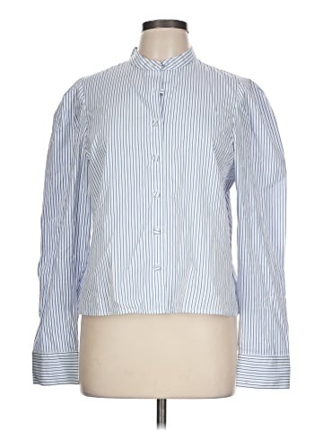 Madewell Puff-Sleeve Button-Up Shirt in Poplin (view 1)