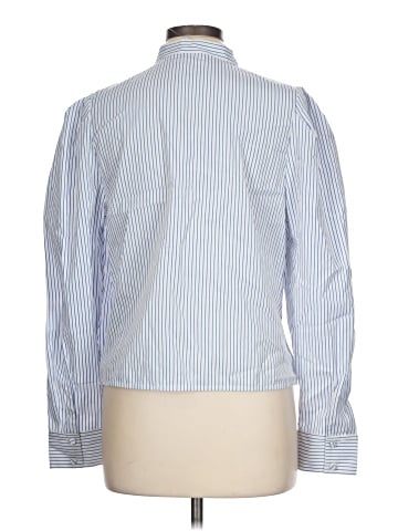 Madewell Puff-Sleeve Button-Up Shirt in Poplin (view 2)