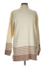 David Lerner Color Block Tan Turtleneck Sweater Size L - photo 1