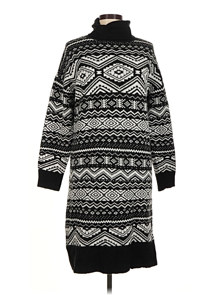 Pre-owned Ann Taylor Loft Casual Dress In Black