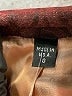 Bebe Paisley Jacquard Maroon Brown Blazer Size 0 - photo 6