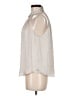 Banana Republic 100% Polyester Silver Sleeveless Blouse Size M - photo 5