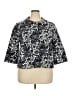 Talbots 100% Polyester Print Ivory Jacket Size 18 Petite - photo 1