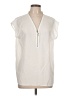 MICHAEL Michael Kors 100% Polyester Ivory Short Sleeve Top Size L - photo 1