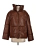 Avec Les Filles 100% Polyurethane Solid Brown Snow Jacket Size XS - photo 1