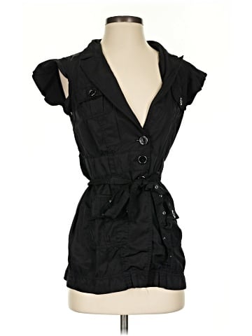 White House Black Market Sleeveless Button-Down Shirt (view 1)