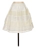 Miami 100% Polyester Stripes Ivory Formal Skirt Size S - photo 1