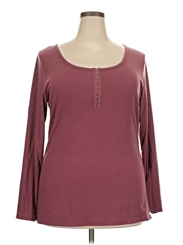 Torrid Long Sleeve Henley (view 1)