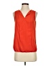 Ann Taylor LOFT 100% Polyester Orange Sleeveless Blouse Size XS - photo 1