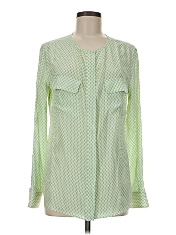 Equipment Long Sleeve Silk Top (view 1)