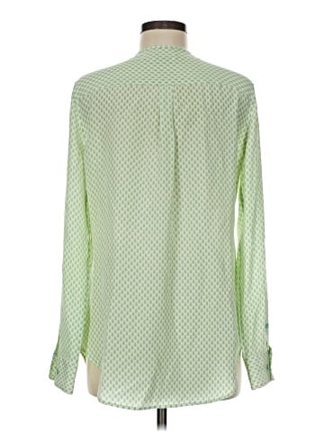 Equipment Long Sleeve Silk Top (view 2)