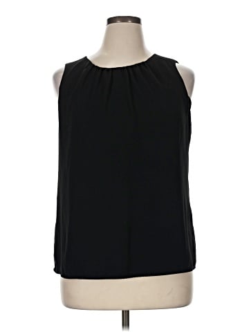 Rose + Olive Sleeveless Blouse (view 1)