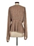 City Chic 100% Polyester Tan Long Sleeve Blouse Size XXS - photo 2