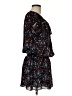 Parker 100% Polyester Print Black Casual Dress Size M - photo 4