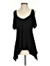 Yahada 100% Rayon Black Short Sleeve T-Shirt Size S - photo 1