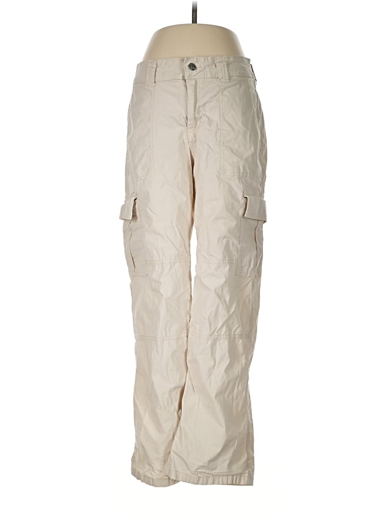 Pre-owned Hollister Cargo Pants In Ivory