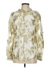 Talbots Floral Gold Long Sleeve Blouse Size S - photo 1