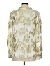 Talbots Floral Gold Long Sleeve Blouse Size S - photo 2