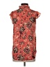 Who What Wear 100% Polyester Orange Sleeveless Blouse Size XS - photo 2
